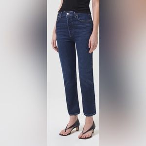 NWT AGOLDE Riley Straight Crop 32
